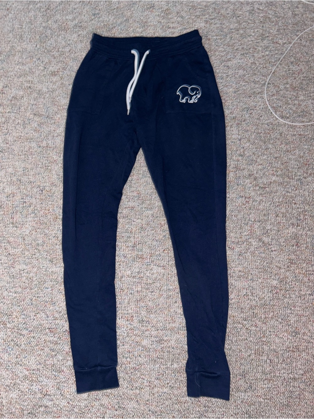 Navy Women’s Jogger Pants with Elephant Logo